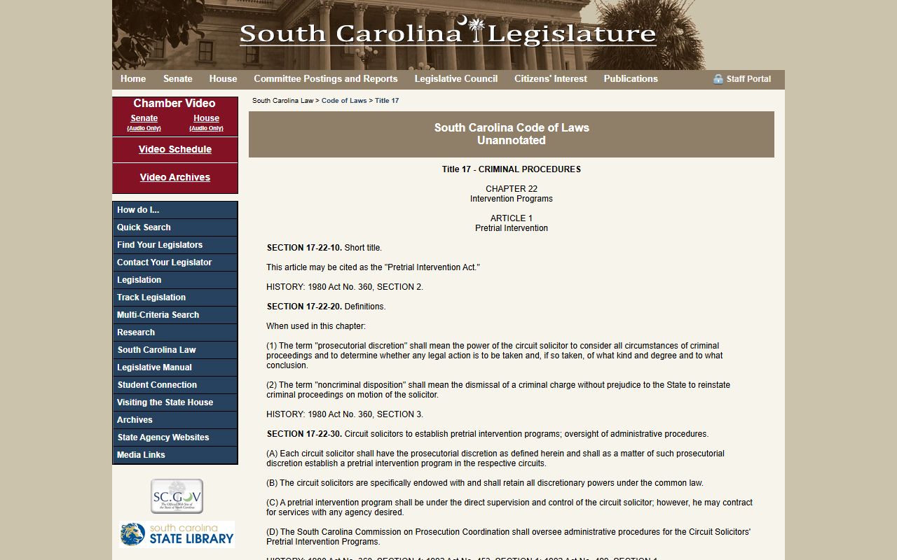 Anderson County criminal court records South Carolina expungement statutes