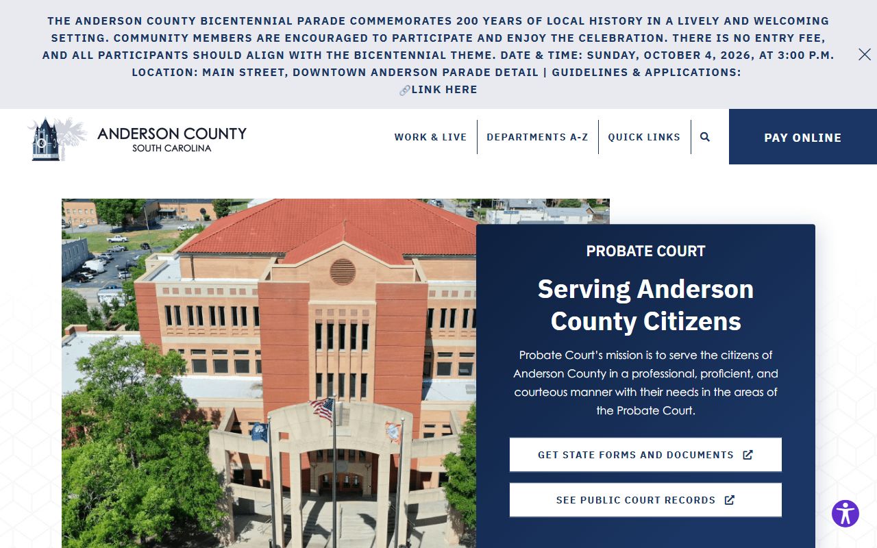 Anderson County probate records Probate Court source